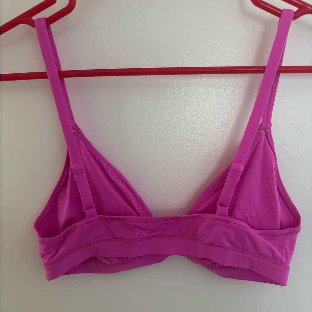 Pink Base Stretch Triangle Bralette - Picture 2 of 3
